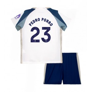 Fotbalové Dres Tottenham Hotspur Pedro Porro #23 Dětské Domácí Oblečení 2025-26 Krátký Rukáv (+ trenýrky)